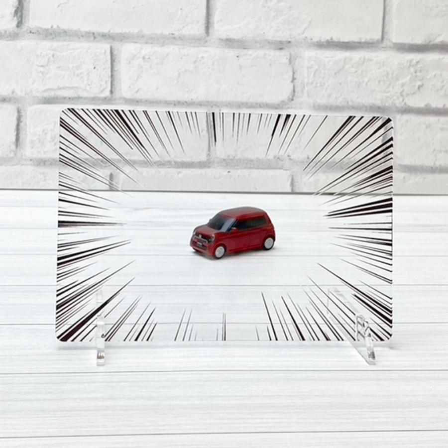 アクリル フォトパネル 撮影 マンガ 風 スタンド付き 集中線 漫画 インスタ スナップショット フレーム パネル クリア 透明 Instagram  インスタグラム SNS風