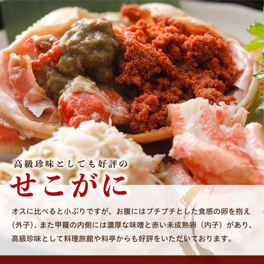 11/6漁解禁！【 Dランク 】間人(たいざ)蟹 Dランク雄1匹＋雌(せこがに)3匹 未冷凍 茹で そのまま食べられる！ |  | 03