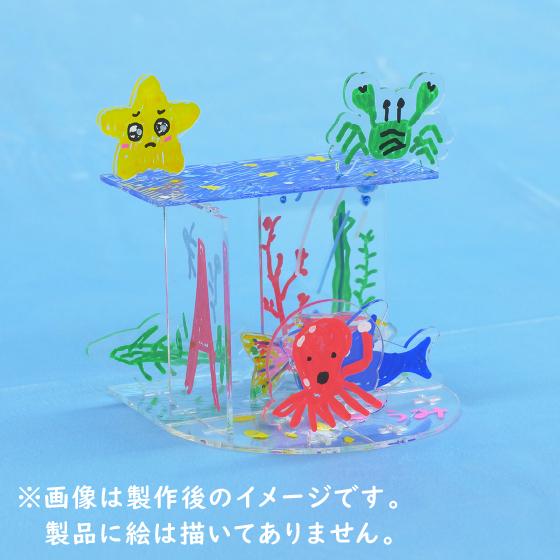 コントレイル ジグソーパズルとぬいぐるみアクリルパズル 3Dお絵かきパズル 水族館 魚 立体 パズル ジグソーパズル アクリル