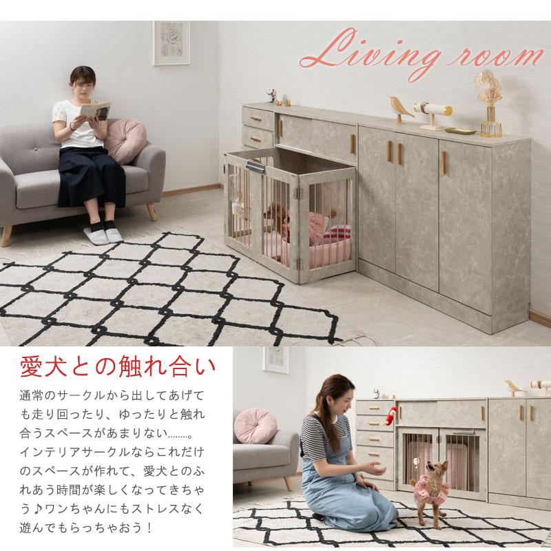 JOLIシリーズ 幅90cm 奥行30cm 折り畳み ペットケージ ペットサークル
