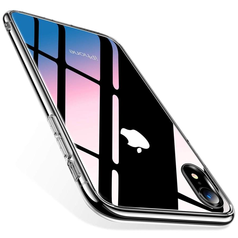 TORRAS iPhone XR ケース ガラス背面+TPUバンパー ガラスフィルム付属 (クリア) 20190117002028