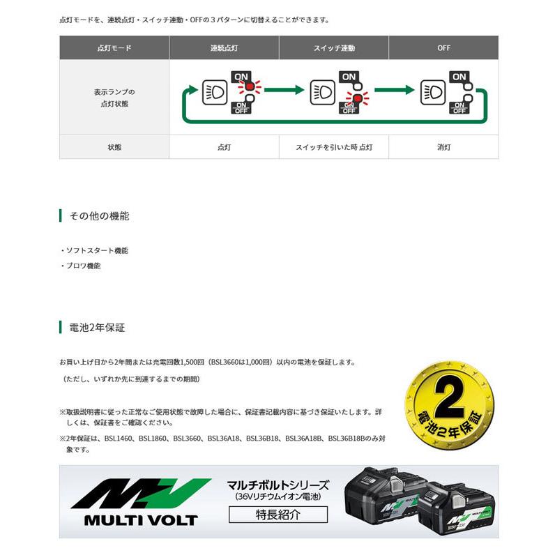 HiKOKI CD3605DA(NN) コードレスチップソーカッタ 125mm チップソー付 (蓄電池・充電器・ケース別売)｜nst｜04