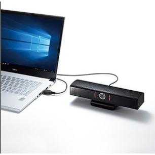 SANWA SUPPLY 【在庫処分！】サンワサプライ スピーカー内蔵WEBカメラ