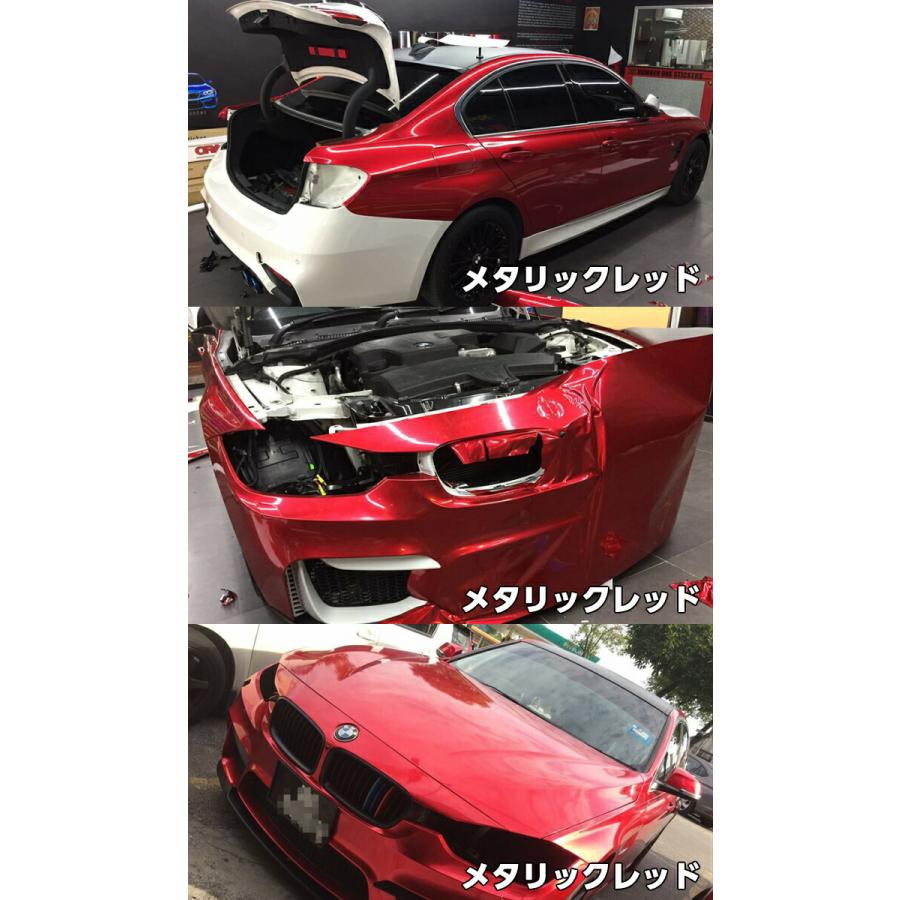 カーラッピングシートプレミアム メタリックシルバー 152cm×18m カーラッピングフィルム 耐熱耐水曲面対応裏溝付 カッティングシート 艶ありメタリックの画像