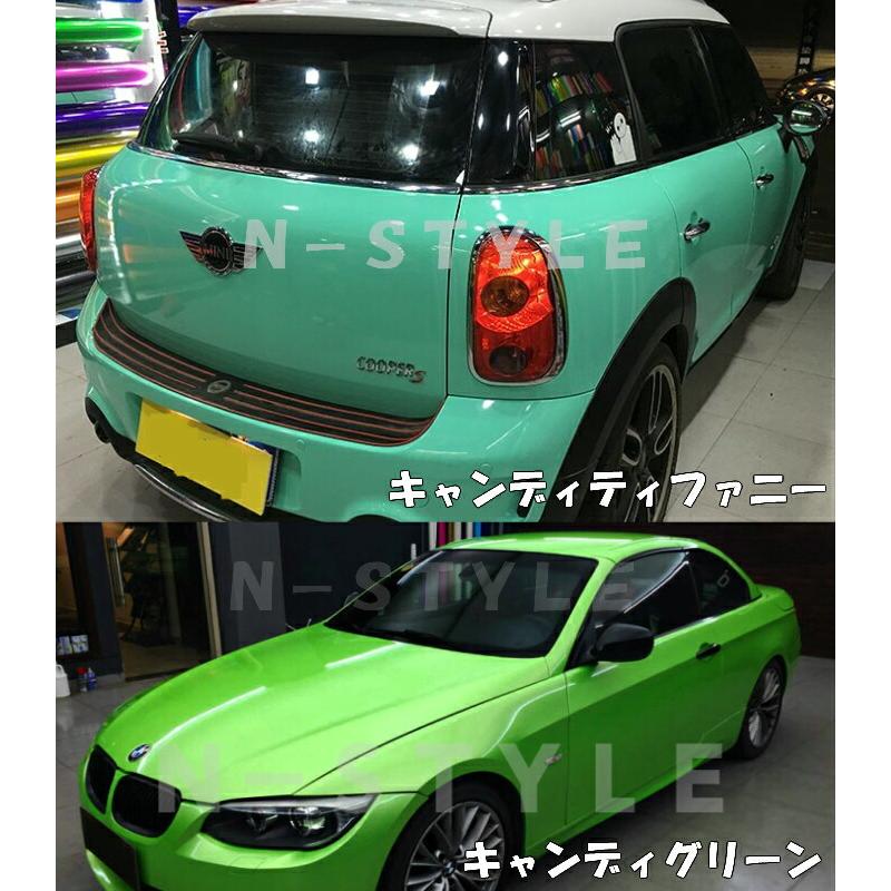 カーラッピングシート　キャンディホワイト152cm×3ｍ 艶あり白ハイグロスカーラッピングフィルム耐熱耐水曲面対応裏溝付保護付_6