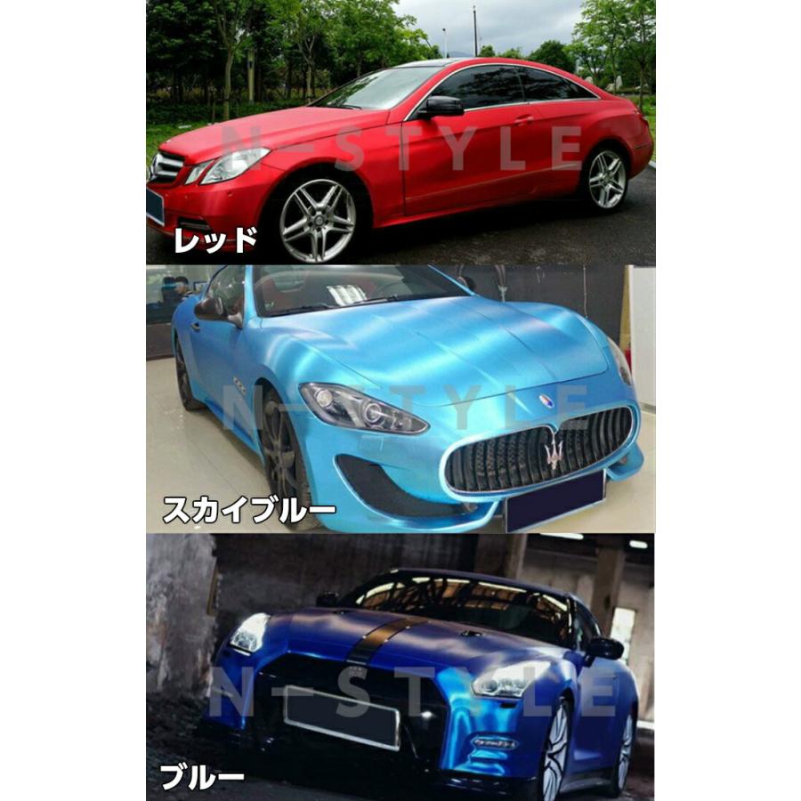 カーラッピングシート アイスブラッシュ 152cm×18ｍ シルバー ヘアラインブラッシュド マットクローム アルミ削り出し調 伸縮裏溝付の画像
