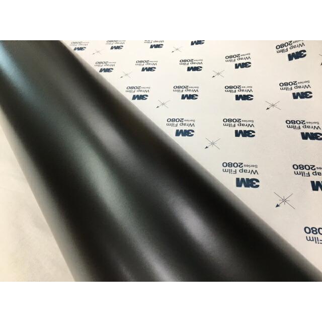3M ラッピングシート 152cm×100cm サテンブラック2080-S12 カー