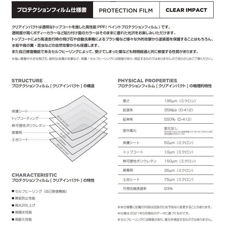 ダイヤモンドスウェル クリアインパクト 30cm×150cm ヘッドライト