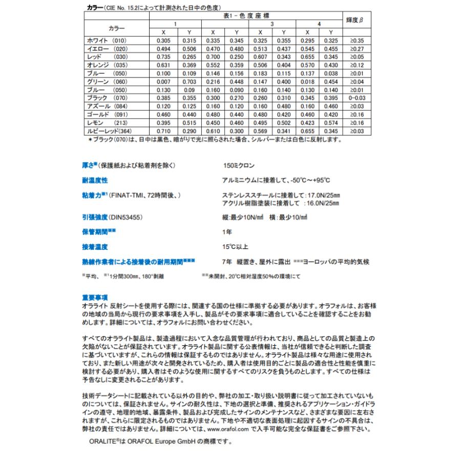 反射シート オラライト5600 1235mm×10m ブルー ORALITEガラスビーズ製高輝度反射フィルム 青 オラフォル反射シールステッカー 自動車トラックバイク用パーツの画像