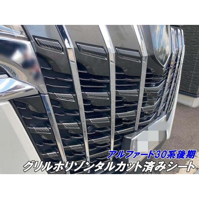 200種より選択 アルファード30系後期 グリルホリゾンタル カット済