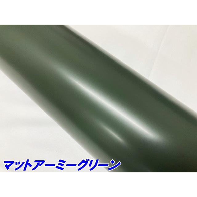 ペイントプロテクションフィルム マットアーミーグリーン 152cm×15m カラー PPF (TPU) プロテクションフィルム  艶消しカーキグリーン 車 保護 ラッピングの画像