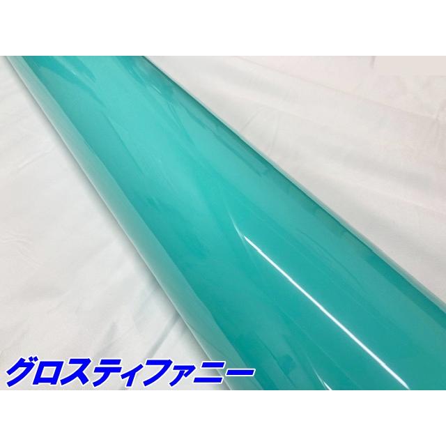 ペイントプロテクションフィルム グロスティファニー 152cm×5m カラー PPF (TPU) プロテクションフィルム 艶ありエメラルド 車 ボディ保護 カーラッピングの画像