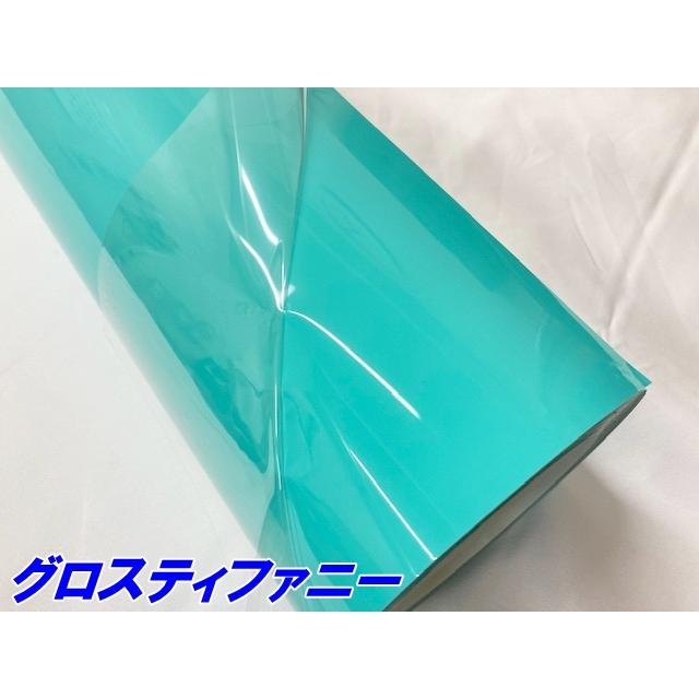 ペイントプロテクションフィルム グロスティファニー 152cm×10m カラー PPF (TPU) プロテクションフィルム 艶ありエメラルド 車 ボディ保護 カーラッピングの画像