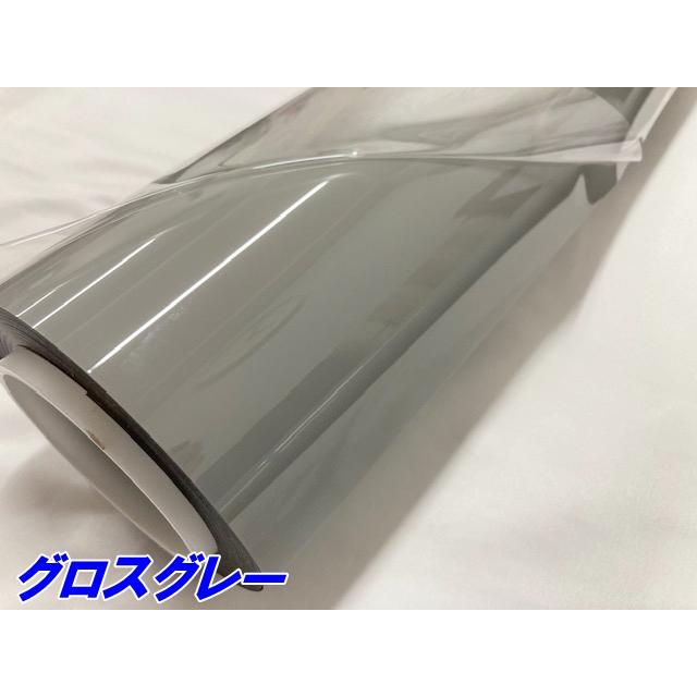 ペイントプロテクションフィルム グロスグレー 152cm×5m カラー PPF (TPU) プロテクションフィルム 艶ありグレイ系 車 ボディ保護 カーラッピングの画像