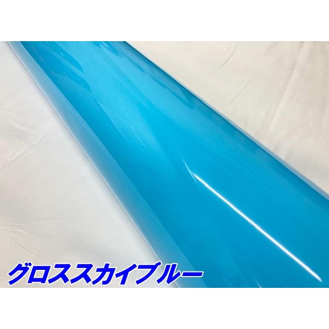 ペイントプロテクションフィルム グロススカイブルー 152cm×10m カラー PPF (TPU) プロテクションフィルム 艶あり水色 車 ボディ保護 カーラッピングの画像