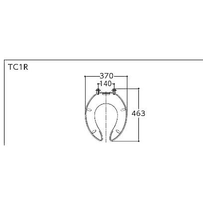 在庫あり！特別な梱包などはおこないません！ TOTO TC1R#SC1（パステルアイボリー）普通便座（前割）（標準）ふたなしタイプ | TOTO | 02