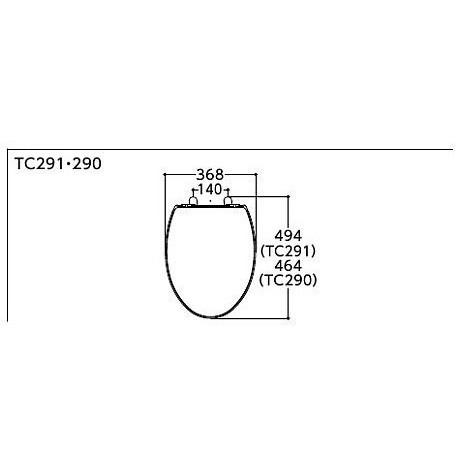 在庫あり！　TOTO TC291#ＳＲ２（パステルピンク） 普通便座スタンダードタイプ（エロンゲートサイズ） | TOTO | 02