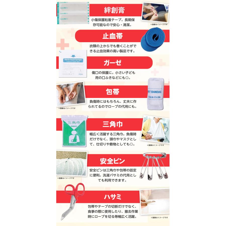 防災士監修 救急セット 救急箱 中 ファーストエイド キット ポイズン