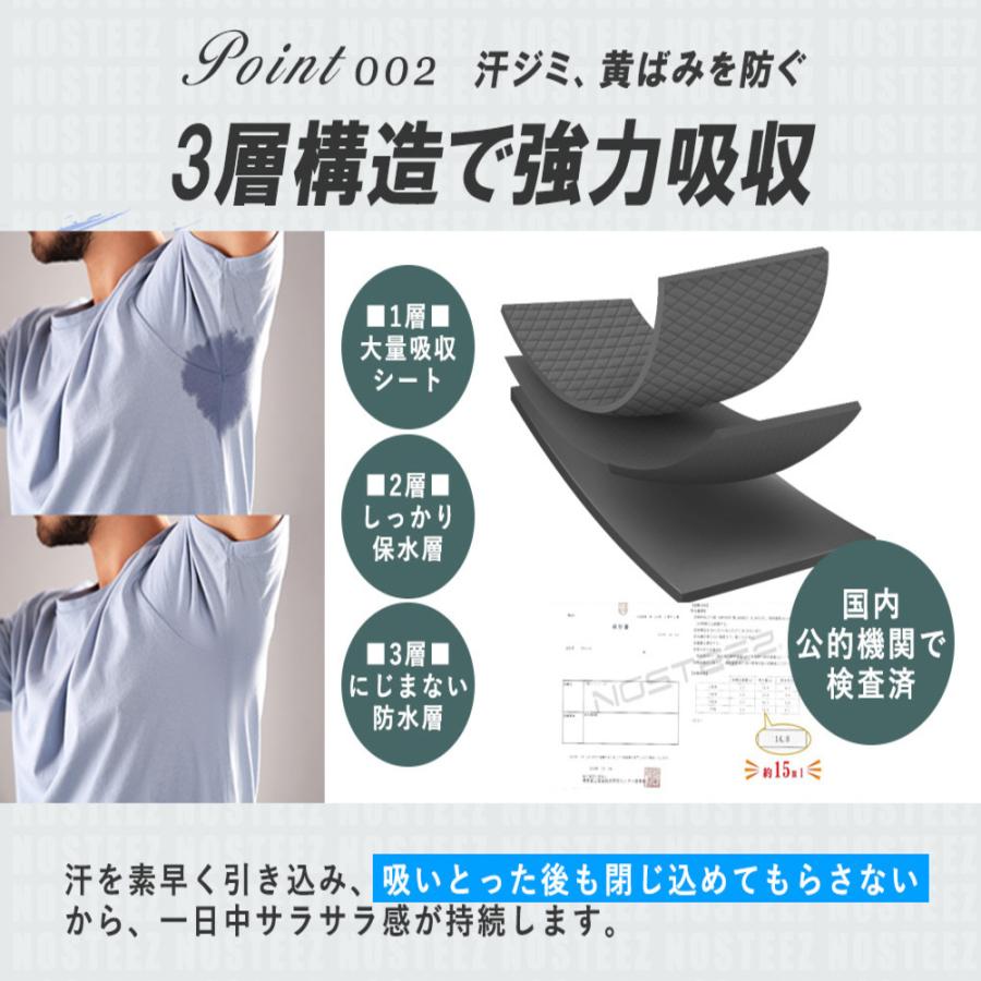 ヤフー1位 脇汗パット 黒 BIGサイズ 44枚 汗取りパッド メンズ 脇汗
