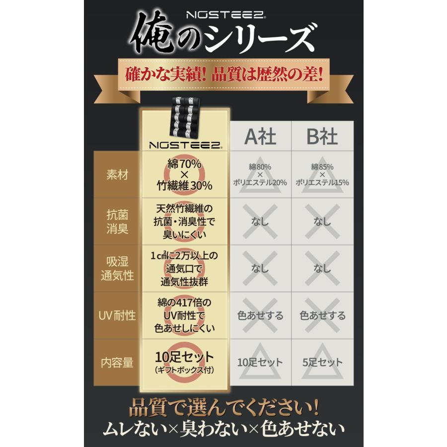 靴下 メンズ ビジネスソックス 10足 セット 黒 24-28cm 竹素材 防菌
