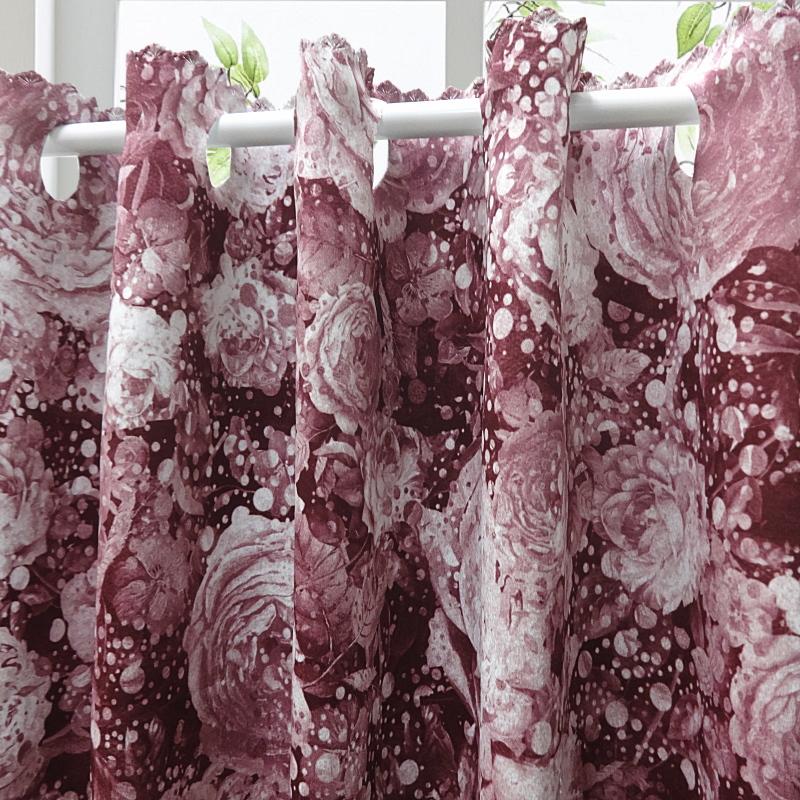 カフェカーテン【ピンクタイガー様オーダー品　2枚重ね　リバーシブルデザイン】 カフェカーテン【ピンクタイガー様オーダー品 2枚重ね