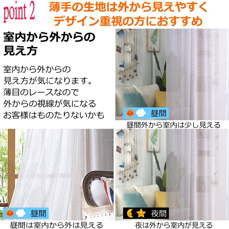 オーダーカフェカーテン ワイド幅カフェレース 製品幅180cm（適応窓幅