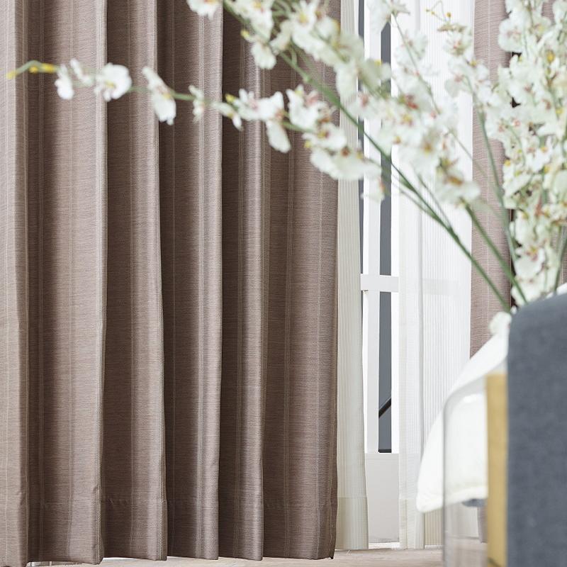 値段交渉可】ダークブラウン プリーツカーテン 約200cm x 180cm