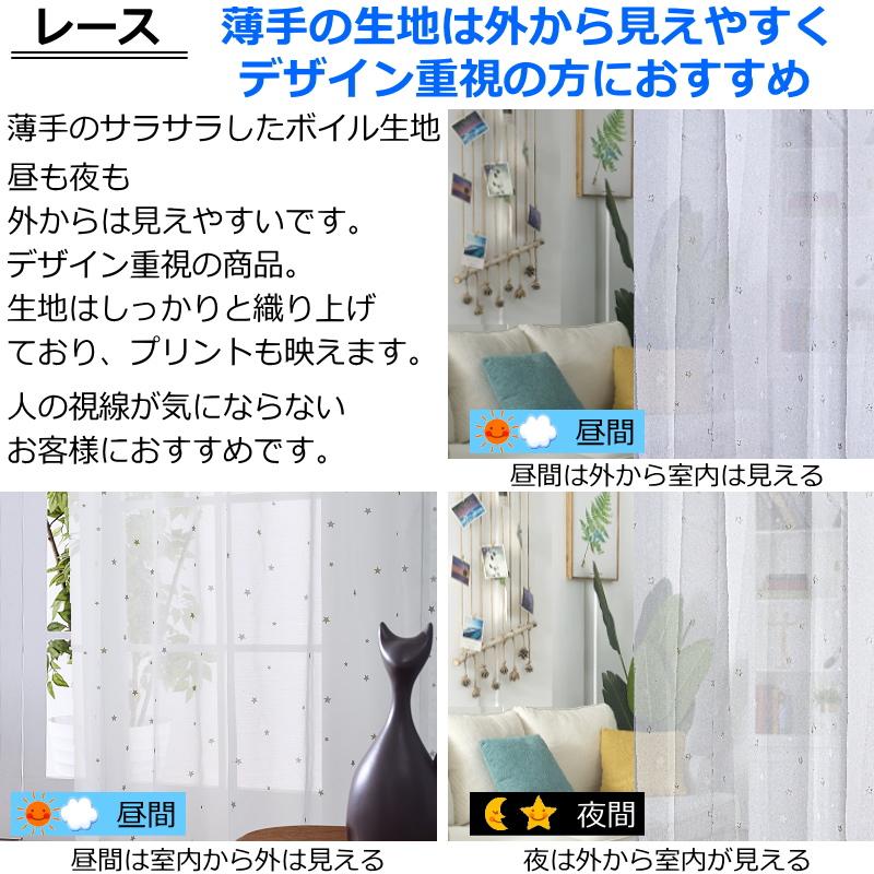 カーテン 遮光1級 遮熱 保温 星柄カーテン+星柄ボイルレース カーテン 遮光1級 遮熱 保温 星柄カーテン+星柄ボイルレース