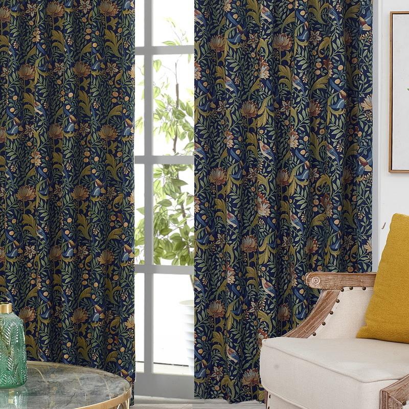 森林柄コートレトロカーテン