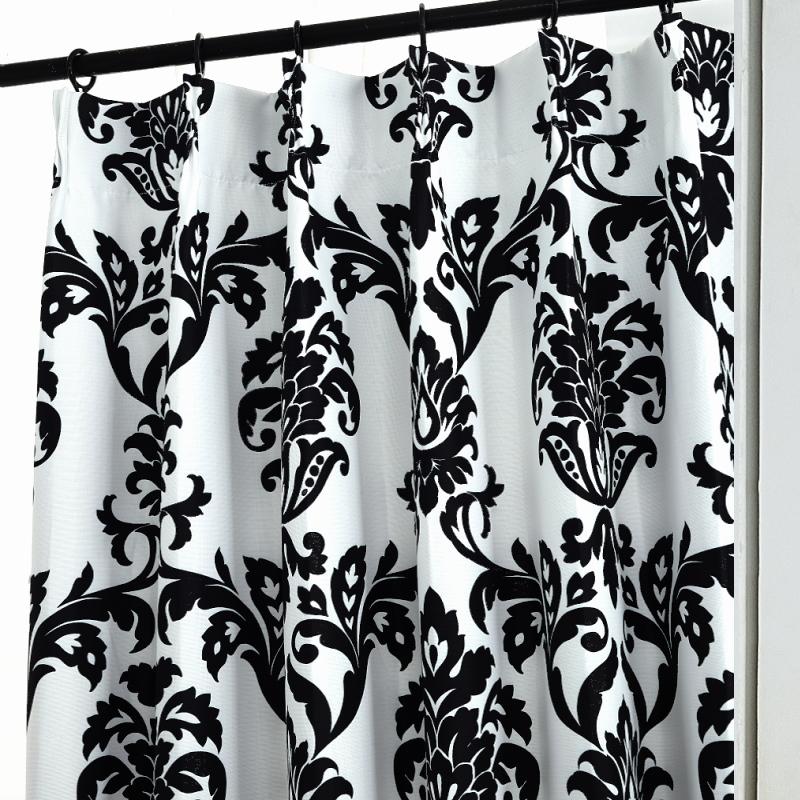 北欧 ダマスク柄ジャガードカーテン＆レースカーテン2枚組 ダマスク柄1級遮光カーテンとデザインレースカーテンのセット