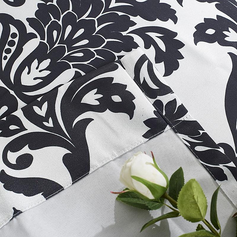 カーテン　幅200cm×丈220cm2枚　ダマスク カーテン 北欧 遮光 WORLDデザインプリント ダマスク2 色