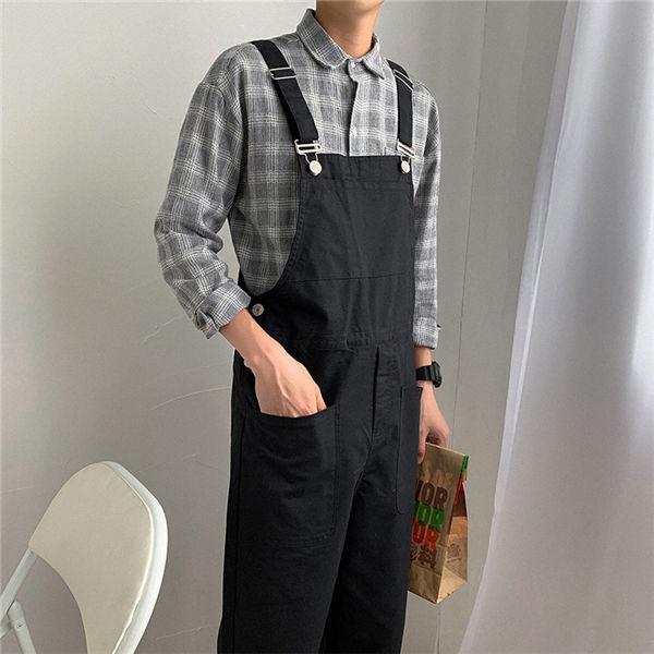 95 以上節約 サロペット メンズ オールインワン ファッション パンツ ミリタリーパンツ 無地 薄手 ジュニア ダンス 人気 春秋 送料無料 Materialworldblog Com