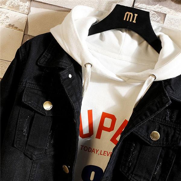 デニムジャケット メンズ ジージャン Gジャン ブラック デニム 黒 かっこいい ジャケット Jacket トップス お兄系 おしゃれ 人気 春秋 送料無料 Whdnmjk Ntwatch 通販 Yahoo ショッピング