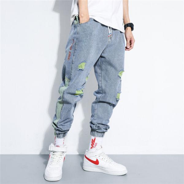 86 Off ジョガーパンツ メンズ デニムパンツ ジーパン ジーンズ ダメージ加工 スウェットパンツ カモフラ 配色切替え 太め ゆったり 人気 春夏 送料無料 Umb Digital
