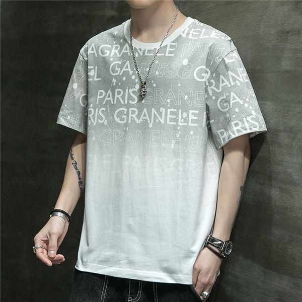 Tシャツ メンズ 半袖tシャツ 文字 英文字tシャツ クルーネック オシャレ トップス Tシャツ 春夏コーデ 薄手 夏服 サマー 17人気の