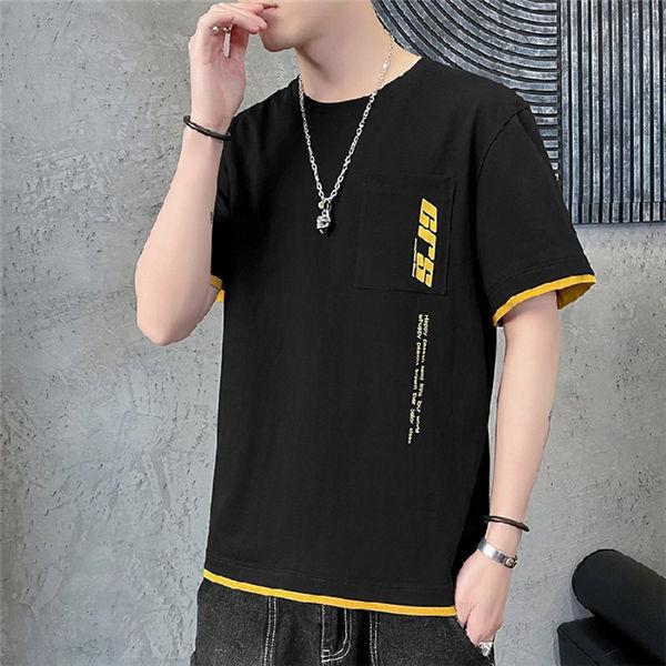 Tシャツ メンズ 半袖tシャツ 重ね風 ティーシャツ ファッション 重ね着 Tシャツ カジュアルtシャツ おしゃれ 半そで 半袖tシャツ インナー 夏 Whndx Ntwatch 通販 Yahoo ショッピング