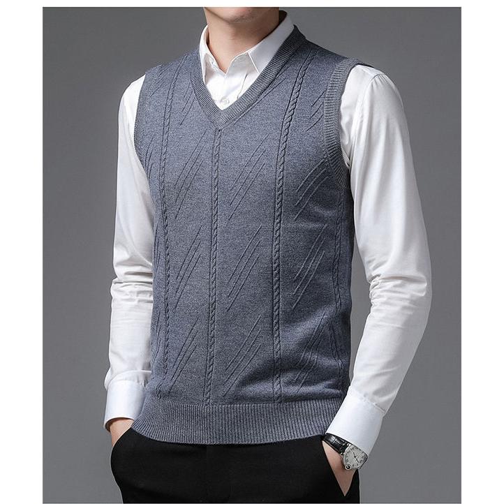 ニットベスト メンズ Vネック おしゃれ ちょっき カジュアル ジレ スクール ニット ビジネス ベスト 送料無料 Sale 91 Off ベスト