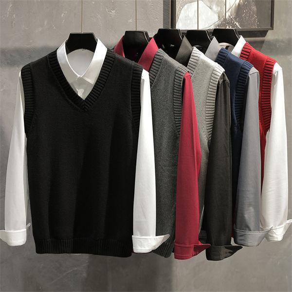 ニットベスト メンズ ビジネス ベスト 洗える カジュアル セーター 50代 60代 70代 80代 紳士 部屋着 送料無料 99 以上節約