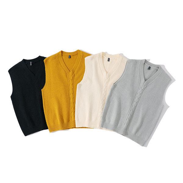ニットベスト メンズ ベスト ニット ジレ スクール カジュアル ビジネス Vネック ちょっき おしゃれ 送料無料 日本最級