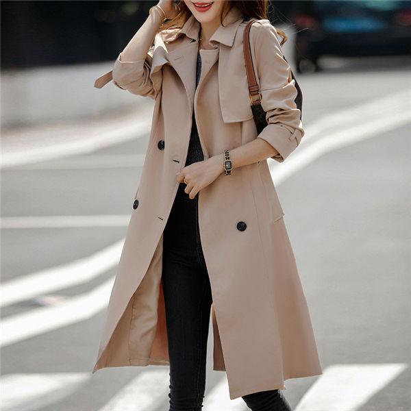 トレンチコート コート レディース 春 秋冬 スプリングコート ロングコート トレンチ アウター ジャケット 通勤 オフィス カジュアル Ol 結婚式 送料無料 Whreskto Ntwatch 通販 Yahoo ショッピング