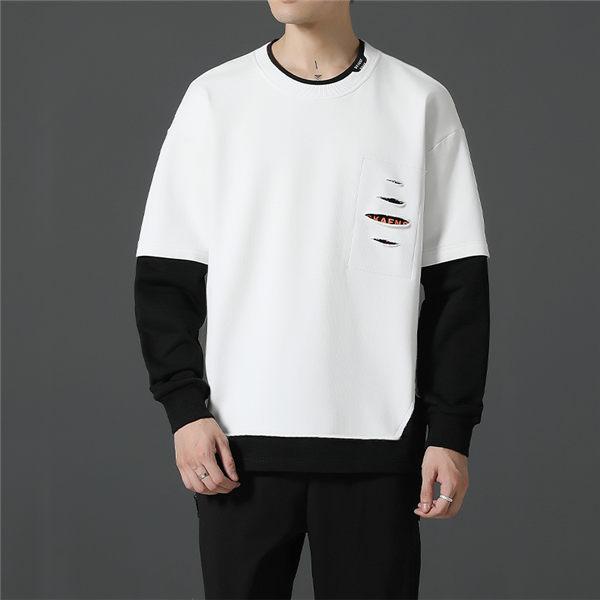 トレーナー メンズ 長袖 おしゃれ トレーナー プリント トレーナー プルオーバー 黒トレーナー 秋服 秋 送料無料 Whtlntu Ntwatch 通販 Yahoo ショッピング
