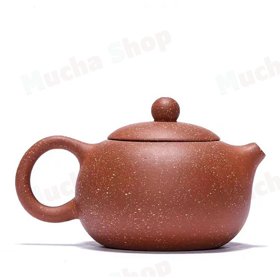 中国茶器・茶壺 ドラゴン血砂西施壺 王先生（濃紫茶）210ml（宜興紫砂