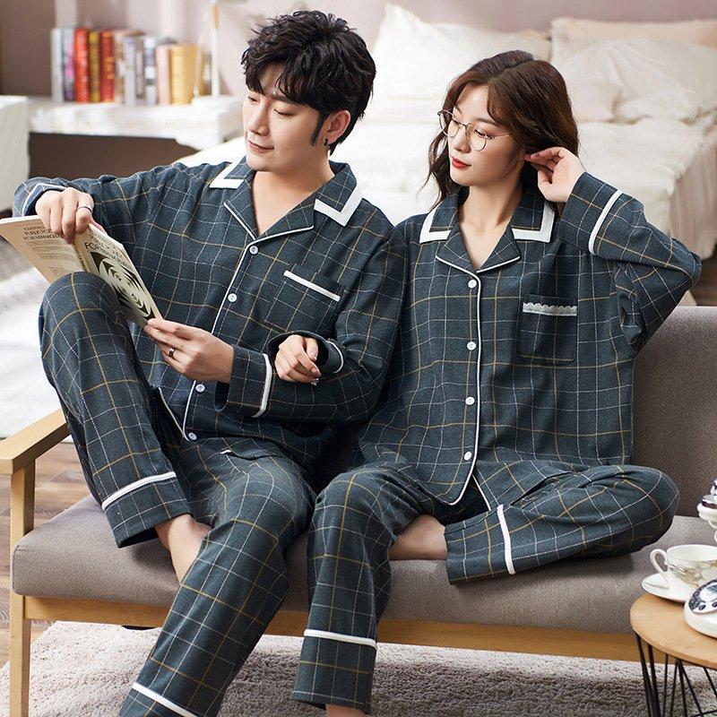 パジャマ カップル ペアルック パジャマ 綿100 秋冬 長袖ルームウェア ペアパジャマ 可愛い ペアパジャマ オシャレ レディース メンズ部屋着 プレゼント 1c3mheahbl Laoofficialgazette Gov La