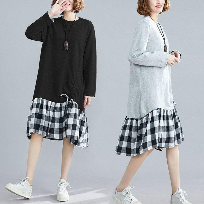 ワンピース ロングスワンピース 長袖ワンピース 裏毛 レディース 秋冬 大人 綿混ロングワンピ マキシワンピース アウター Aライン プリント ロング Vmnnwhsbog Www 4dgelateria Com Br