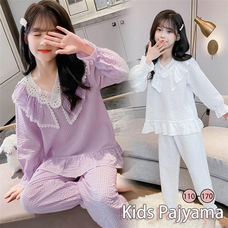 キッズ パジャマ 韓国 女の子 綿 ルームウェア パンツセット 春夏 長袖 無地 子供服 ルームウェア 寝巻き かわいい 子供 ネグリジェ 部屋着 ジュニア 寝間着 女 Byitvczngk Anzanatitlan Org