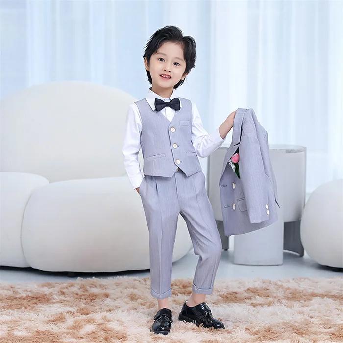 アイテム勢ぞろい 新品 キッズ 男の子 フォーマル スーツ セット 120 入学式 結婚式 撮影 送料無料 キッズスーツ フォーマル 男の子 トップス パンツ 蝶ネクタイ 上下セット 子供スーツ 入園式 入学式 七五三 80 90 100 110 120cm フォーマルスーツ 結婚式 発表会 c-tz-6736-gg