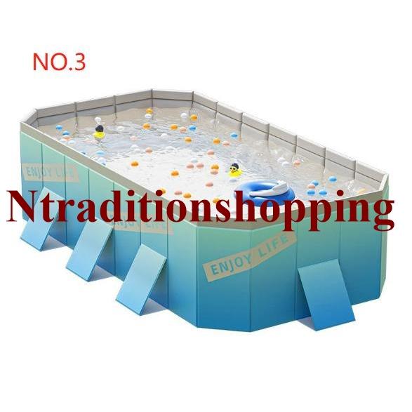2024新型 支え板付き 折り畳み プール 家庭用 ビニールプール プール 3m 2m 水遊び 大型 折り畳み式 プール キッズ プール 組み立て プール 空気入れ不要 プール｜ntraditionshopping｜04