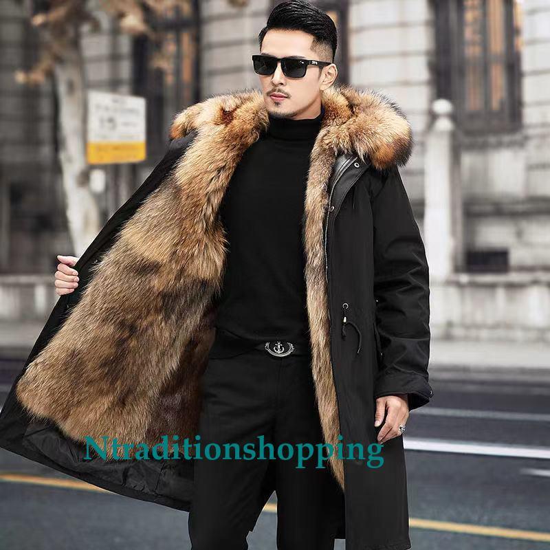 Guy Laroche ファー、フード付きロングコート 希少✨Guy Laroche(ギラロッシュ) ロングファーコート アルパカ