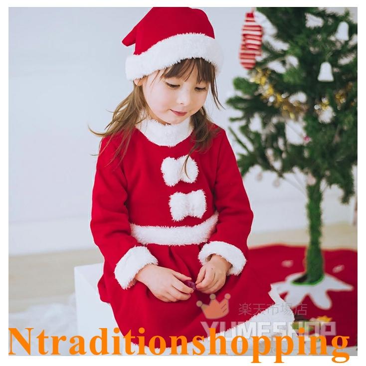 サンタクロース サンタ服 女の子 キッズ サンタコスプレ クリスマス衣装 ワンピース 帽子 コスチューム 仮装 演出服 パーティー クリスマ｜ntraditionshopping｜06