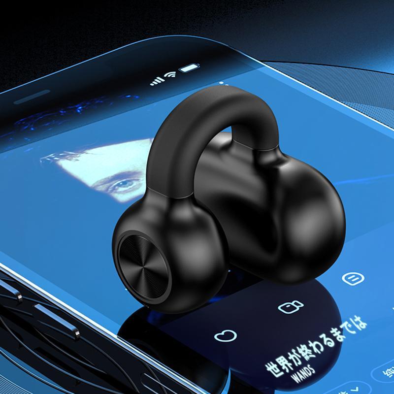 【当日発送】骨伝導 ブルートゥースイヤホン Bluetooth5.3 開放型 ワイヤレスイヤホン 耳に挟む イヤカフ型 耳を塞がない クリップ 片耳 ヘッドセット｜ntraditionshops｜05